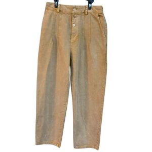 Young Fabulous & Broke Women's High Rise Cotton Blend Dress Pants Yellow…